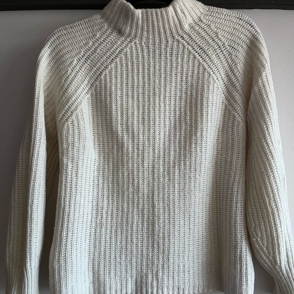 Massimo Dutti White mock neck sweater - Picture 1 of 5